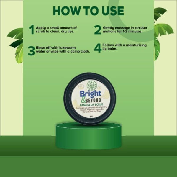 Banana and Honey Lip Scrub, 8gm - Image 2