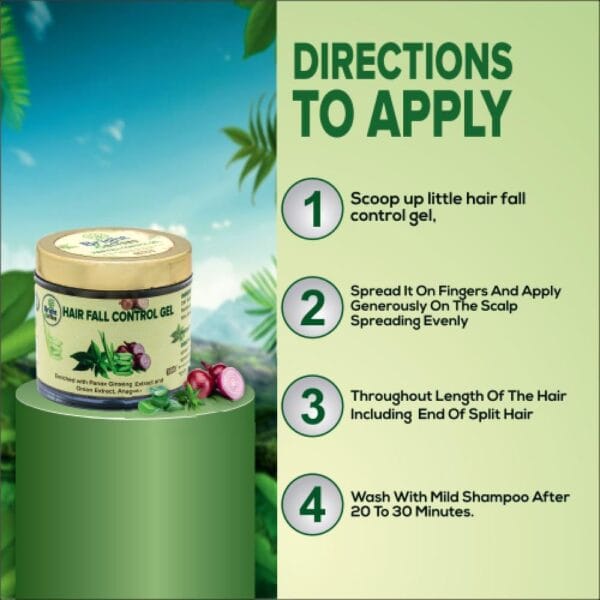 Hair Fall Control Gel, Paraben-Free Reduces Hair Fall & Improves Hair Conditioning - Image 4