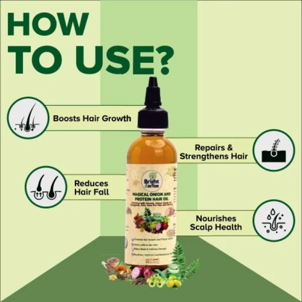 Magical Onion Hair Oil, 100ml | For Mens & Womens - Image 3