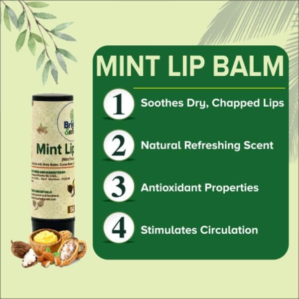 Bright and Beyond Mint Lip Balm, 5gm - Image 5
