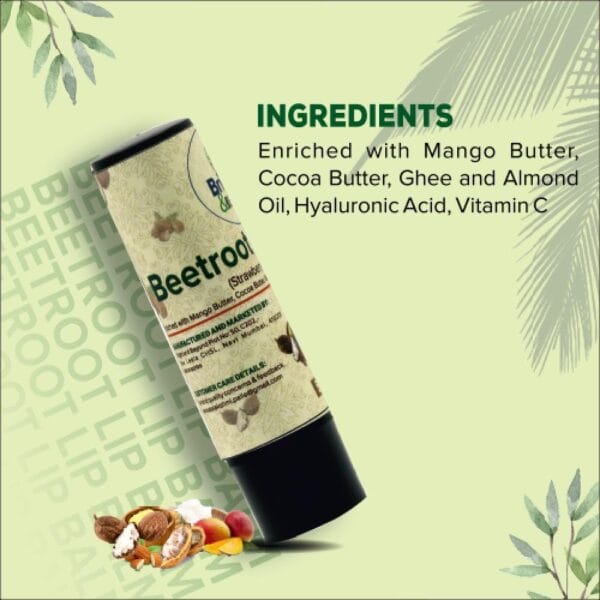 Beetroot Lip Balm for Women & Men , 5gm - Image 3