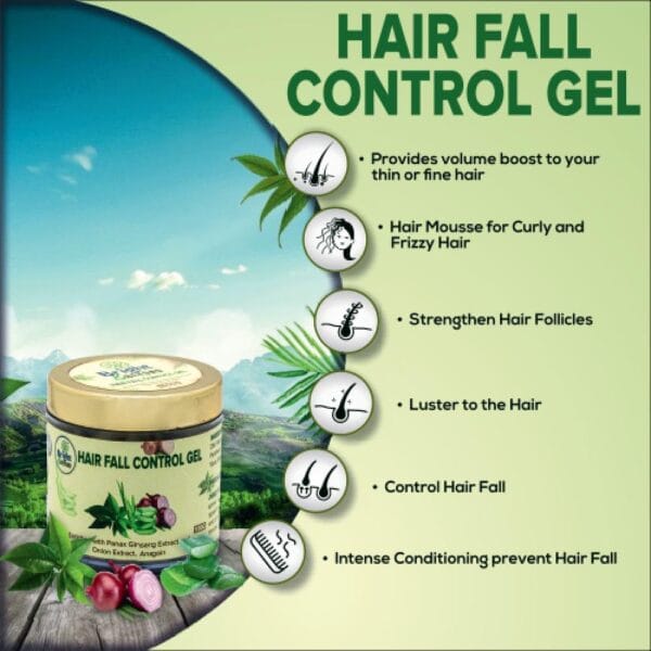 Hair Fall Control Gel, Paraben-Free Reduces Hair Fall & Improves Hair Conditioning - Image 5