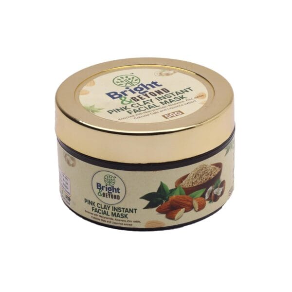 Pink Clay Instant Facial Mask | For Women & Men | 50G