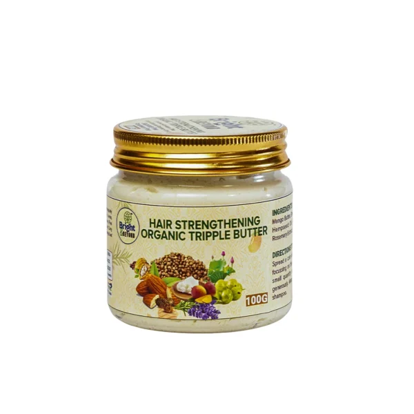 Hair Strenghening Organic Tripple Butter, 100gm for Women and Men
