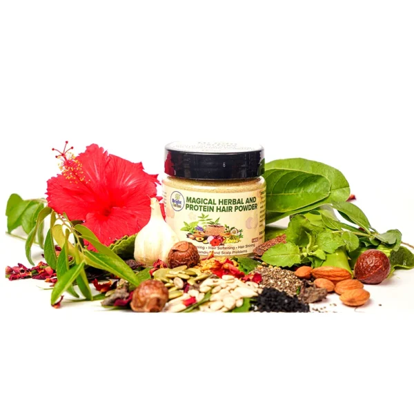 Magical Herbal and Protein Hair Powder, 140 gm Mens And Womens - Image 3