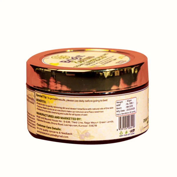 Bright and Beyond Cleanser Balm (Makeup Removal) For all skin types, 50gm - Image 5