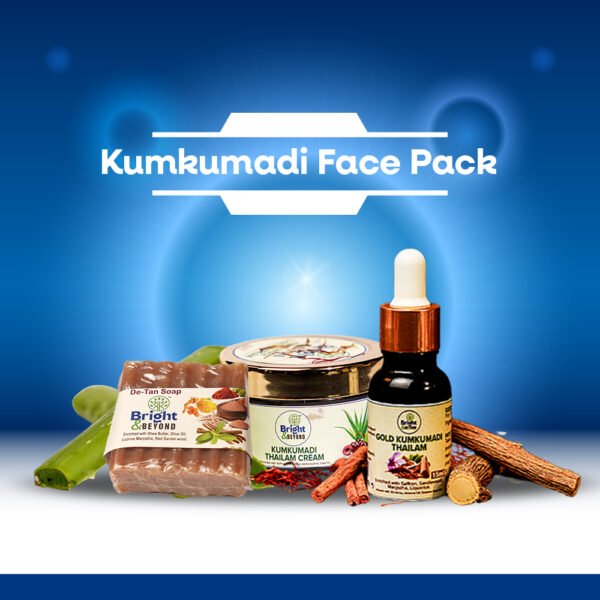 Kumkumadi Thailam Oil+Kumkumadi Cream+Detan Soap+Kumkumadi Face